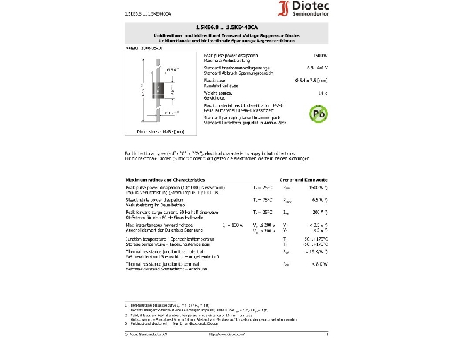 Diode Transil 1-5KE12A