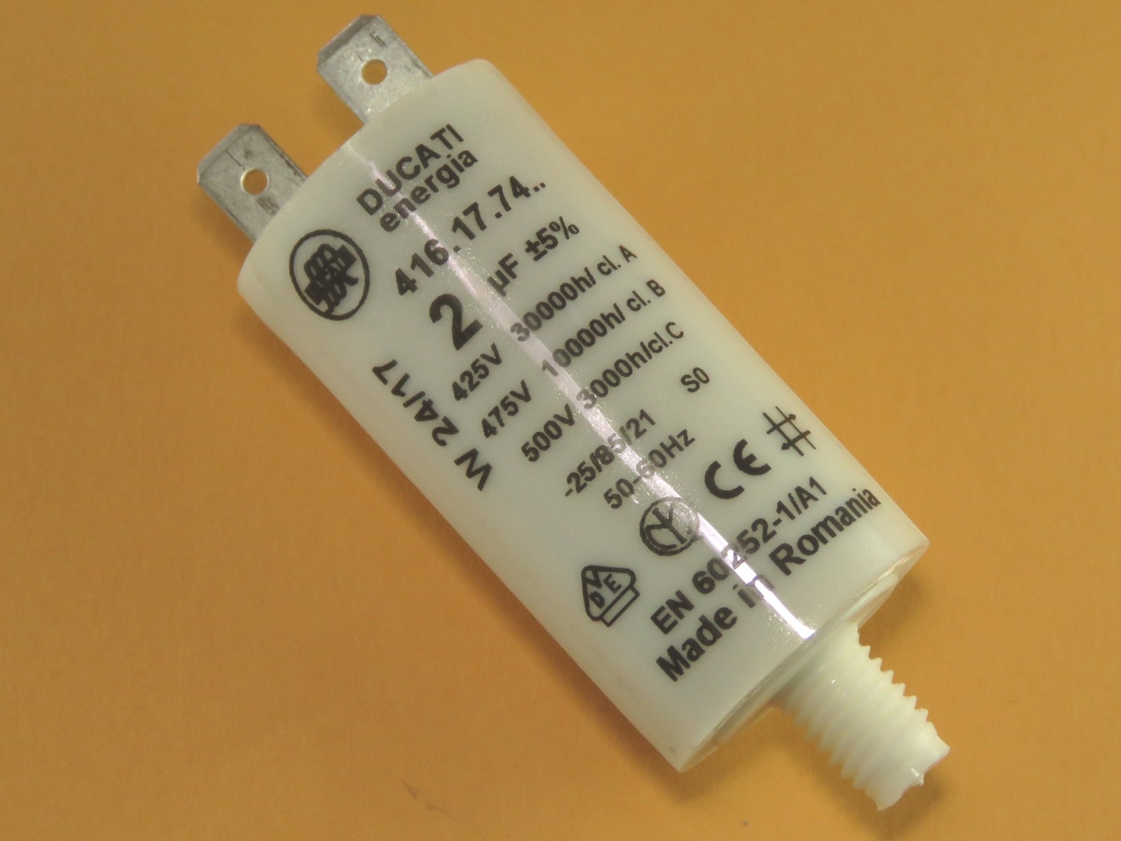 Condensateur démarrage moteur 2uF 475v 4-16-17-74-27