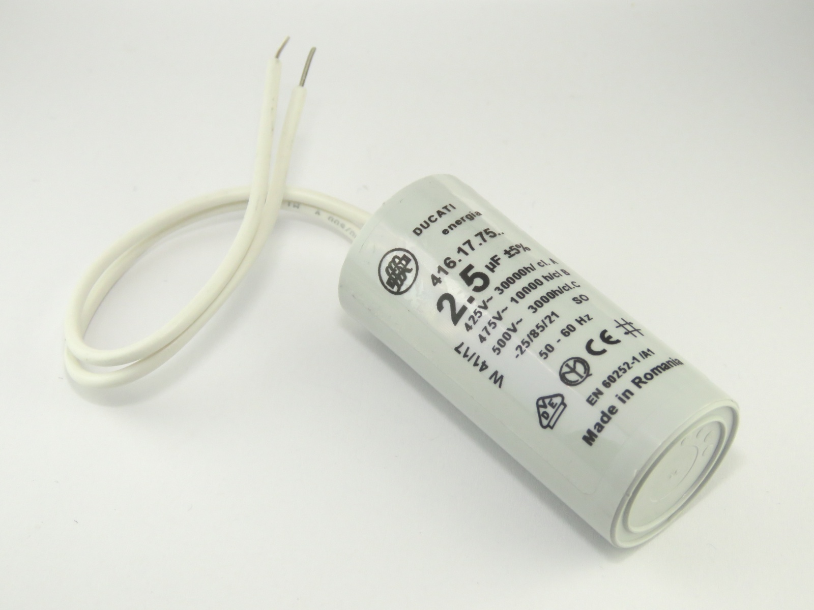 Condensateur démarrage moteur 2.5uF 475v 4-16-17-75-06