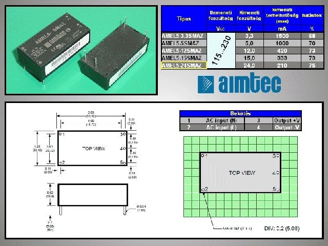 Convertisseur AC-DC AMEL5-24SMAZ