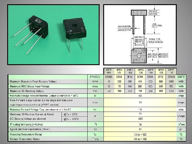 Pont redresseur B600C3000W