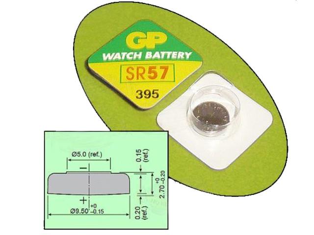 Pile montre BAT-395-GP