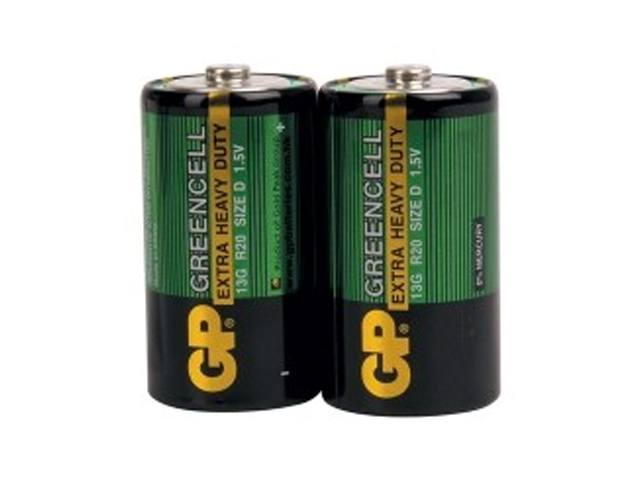 Piles 1.5V BAT-R20-2-GP-S