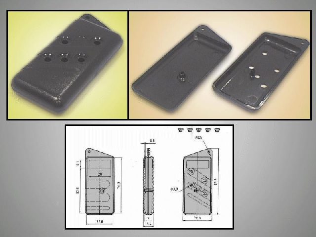 Boîtier plastique pour télécommande BOX-KM14-5
