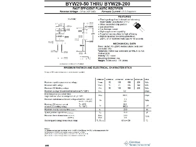 Diode BYW29-200