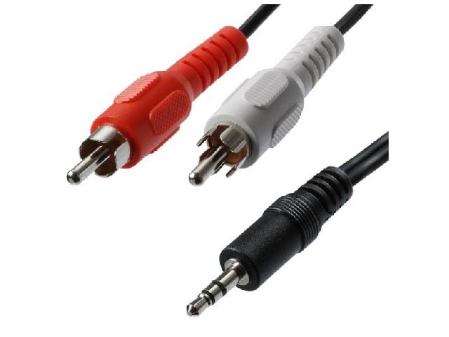 Câble audio Jack 3.5mm mâle stéréo CABLE-458-2-5