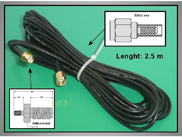 Câble haute-fréquence RPSMA CABLE-544-3