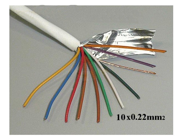 Câble 10 conducteurs pour alarme CABLE-S-10