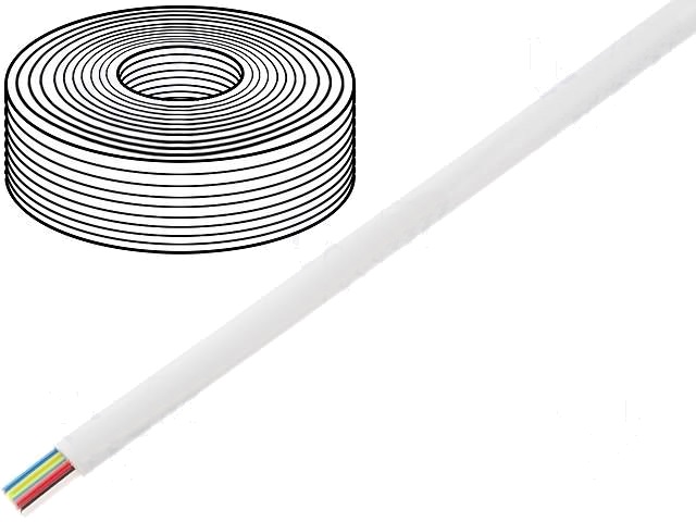Câble téléphonique à 6 conducteurs CABLE-TEL6-100