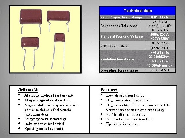 Condensateur 560nF 450V CCAP560NF450V