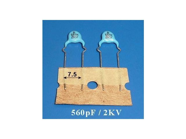 Condensateur 560pF 2000V CCAP560PF2000V
