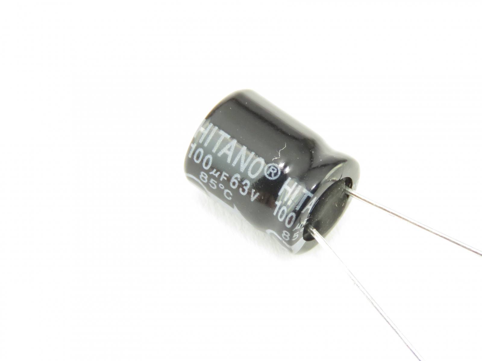 Condensateur chimique 100uF 63V CEL100UF63V