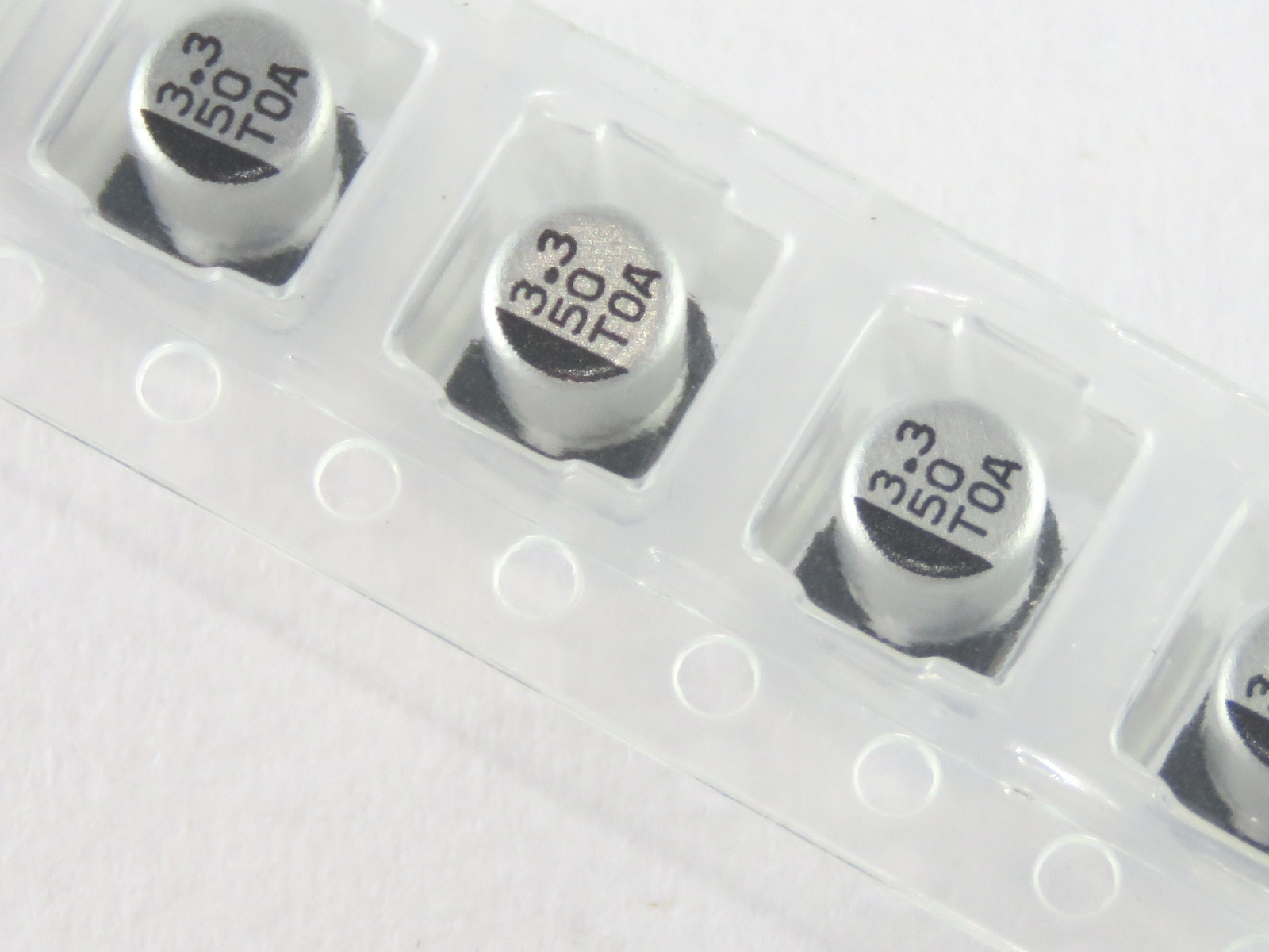 Condensateur chimique CMS 3.3uF 50V CEL3-3UF50VSMD-B (image 2/2)