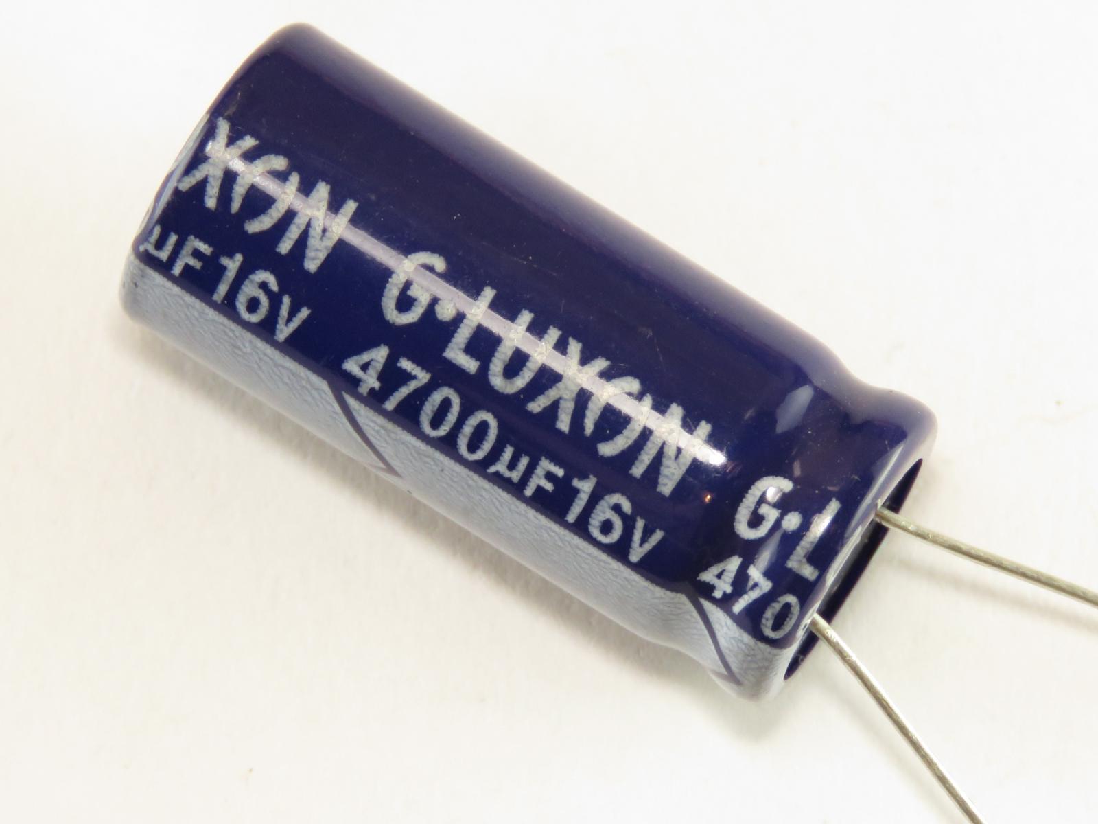Condensateur chimique 4700uF 16V CEL4700UF16V