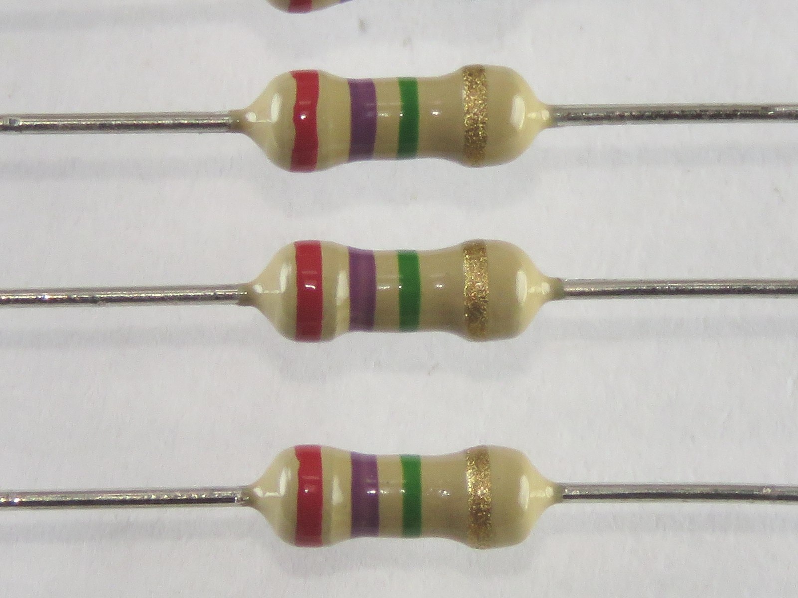 Résistance 2.7M Ohms 1/4W CFR1-4W-2M7