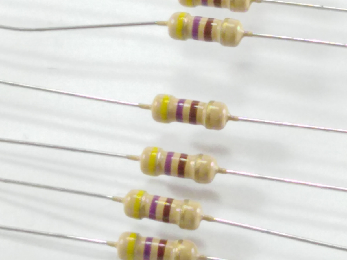 Résistance 470 Ohms 1/4W CFR1-4W-470R (image 2/2)