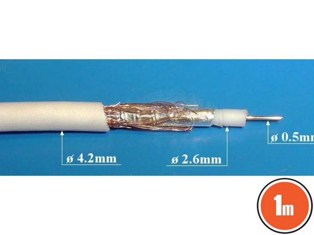 Câble coaxial 75 Ohms COAX-002