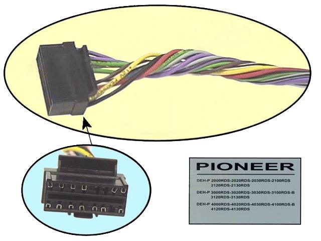 Connecteur autoradio Pioneer CONN-CAR0342