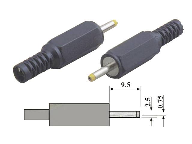 Fiche alimentation DC mâle CONN-P0024-07T