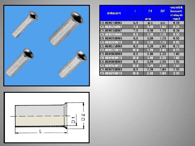 Embout de câblage CS-K00100M12
