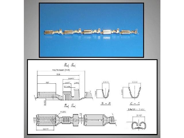 Cosse plate à sertir CS-K1280810