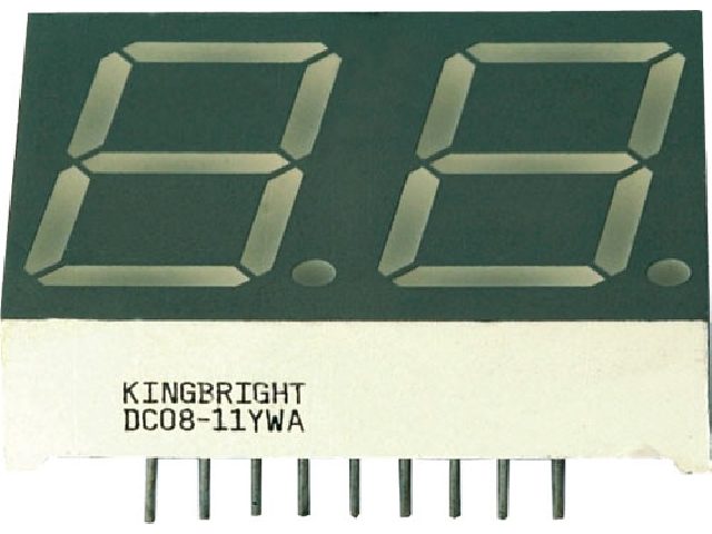 Afficheur LED 7 segments DA04-11GWA