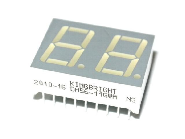 Afficheur LED 7 segments DA56-11GWA