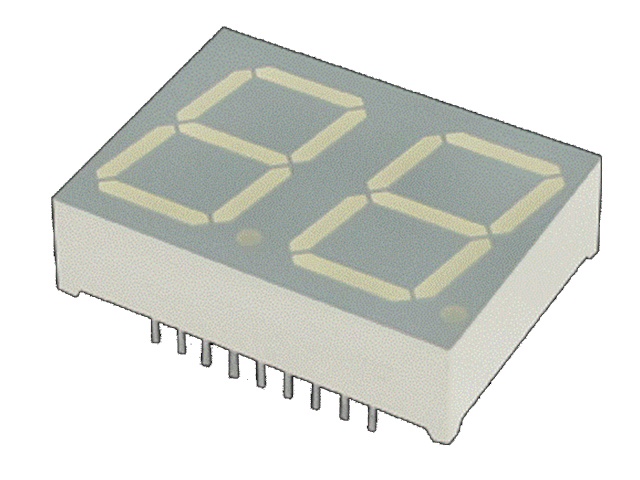 Afficheur LED 7 segments DC08-11SRWA