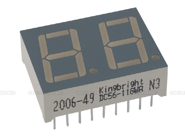 Afficheur LED 7 segments DC56-11GWA