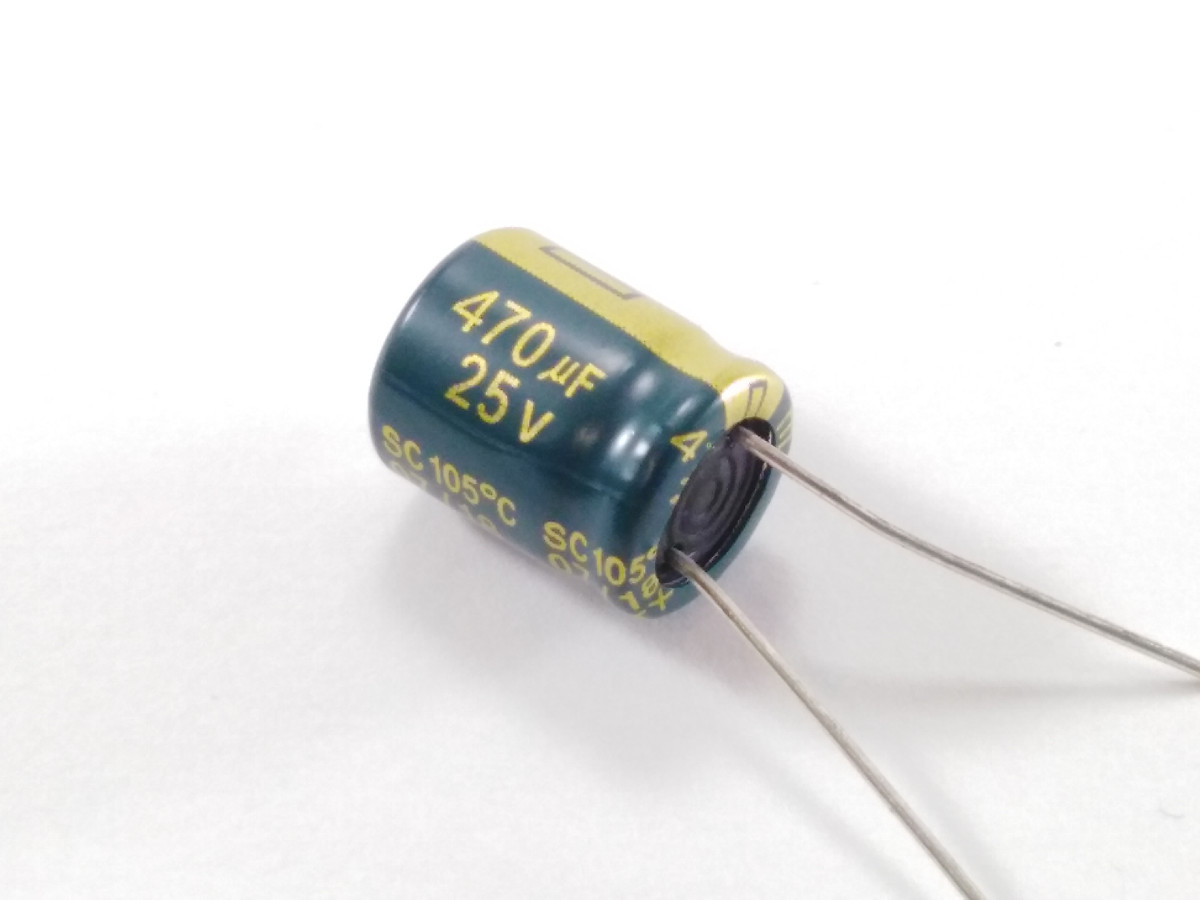 Condensateur chimique 470uF 25V DSC477M025S1ACH12K
