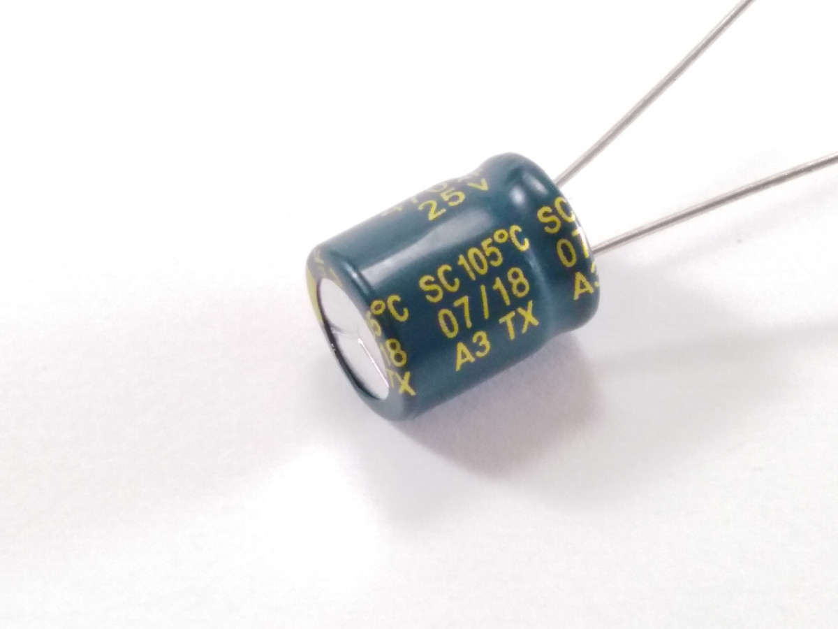 Condensateur chimique 470uF 25V DSC477M025S1ACH12K (image 3/3)