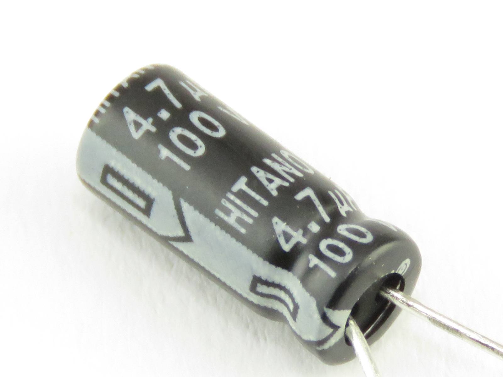 Condensateur chimique 4.7uF 100V ESM475M100S1A5C11