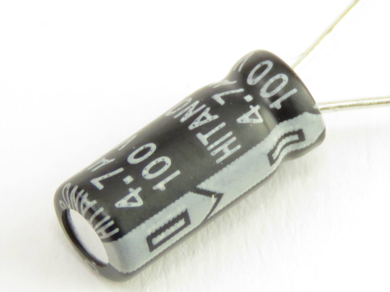 Condensateur chimique 4.7uF 100V ESM475M100S1A5C11 (image 3/3)