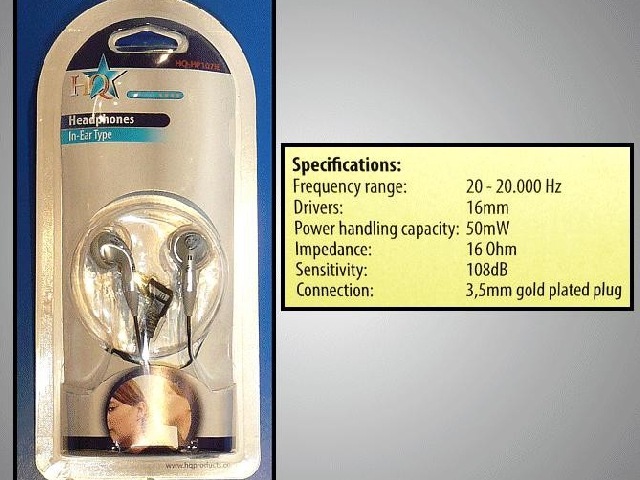 Oreillettes audio HEAD-PHONE-MP22