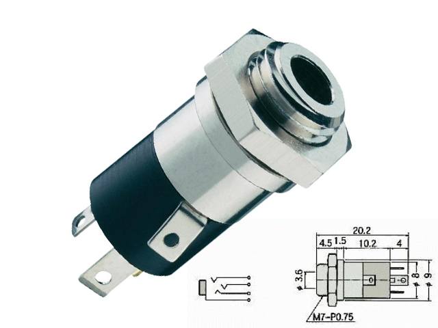Embase Jack 3.5mm JC-113-4A