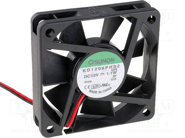 Ventilateur 60mmx15mm KD1206PHS2-GN