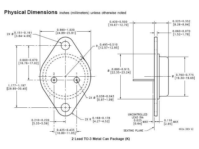 Circuit régulateur de tension positive LM317HVK