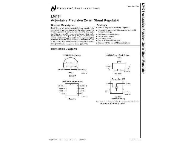 Circuit référence de tension LM431ACM-3