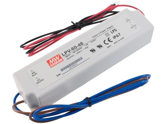 Bloc alimentation LED LPV-60-48