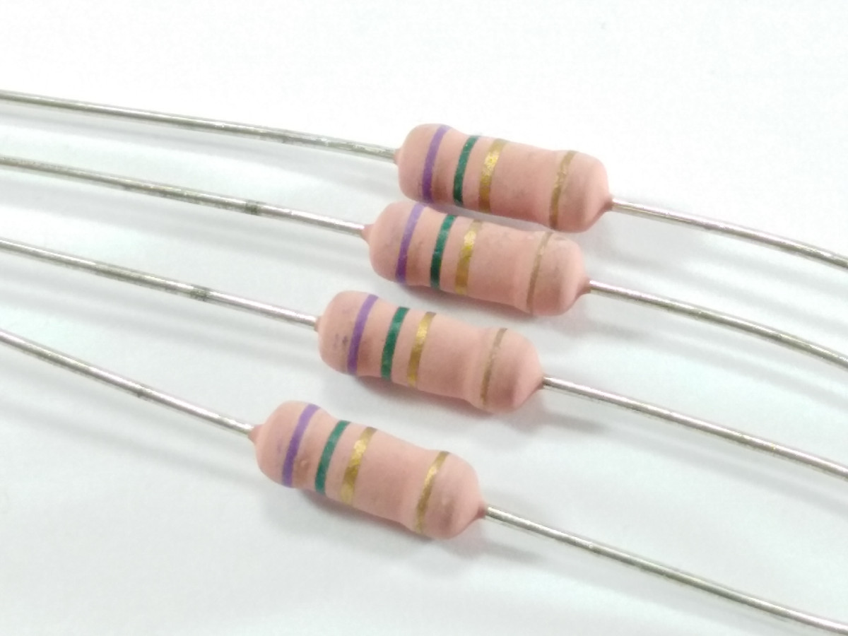 Résistance 7.5 Ohms 2W MOF1145JAFS7R50