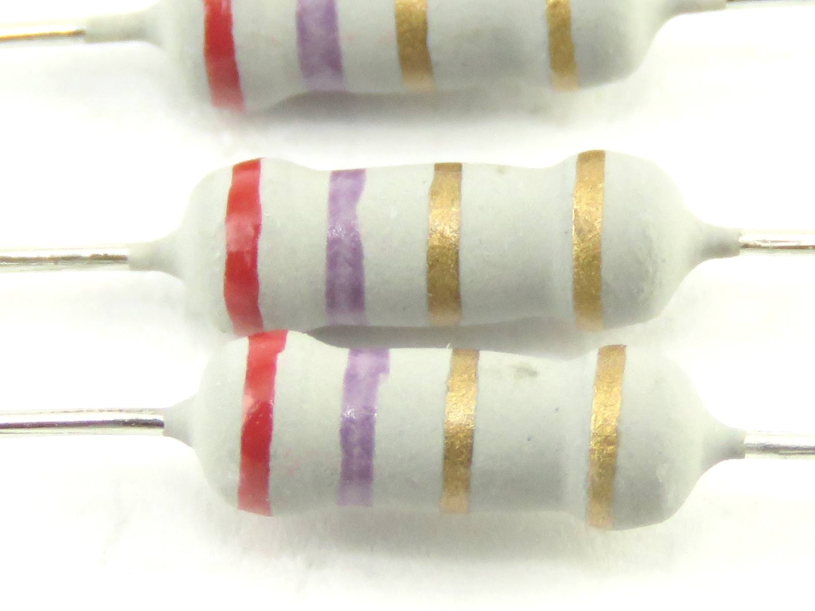 Résistance 2.7 Ohms 1W MOR01SJ027JA10