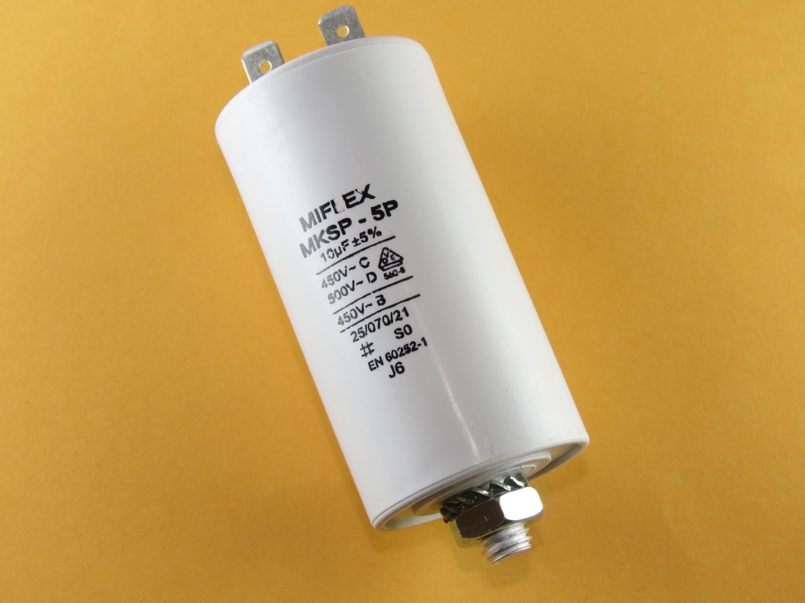 Condensateur démarrage moteur 10uF 450v MOTCAP10UF450V-B