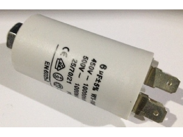 Condensateur démarrage moteur 6uF 450v MOTCAP6UF450V