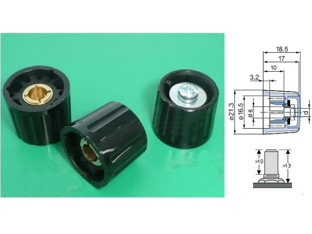 Bouton de potentiomètre POT-KNOB23-21B