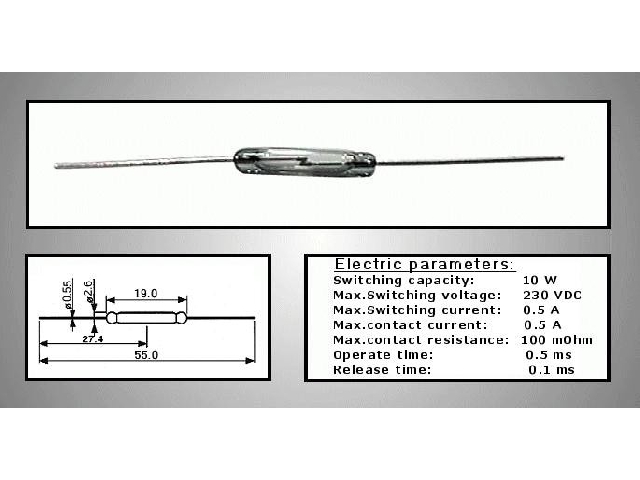 Interrupteur ILS REED-SW-1-0-19