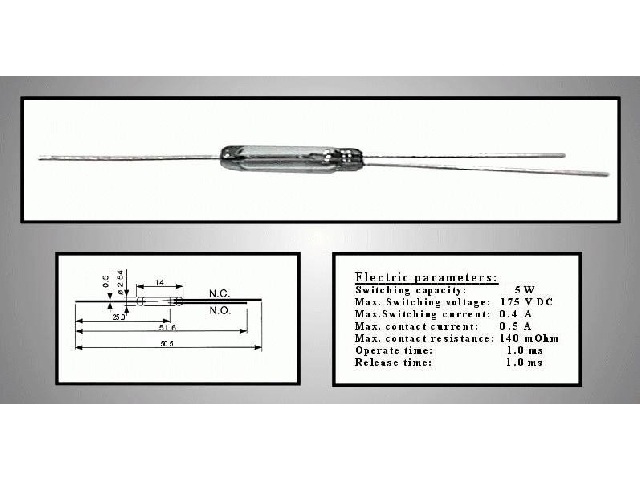 Interrupteur ILS REED-SWD-0-2-15