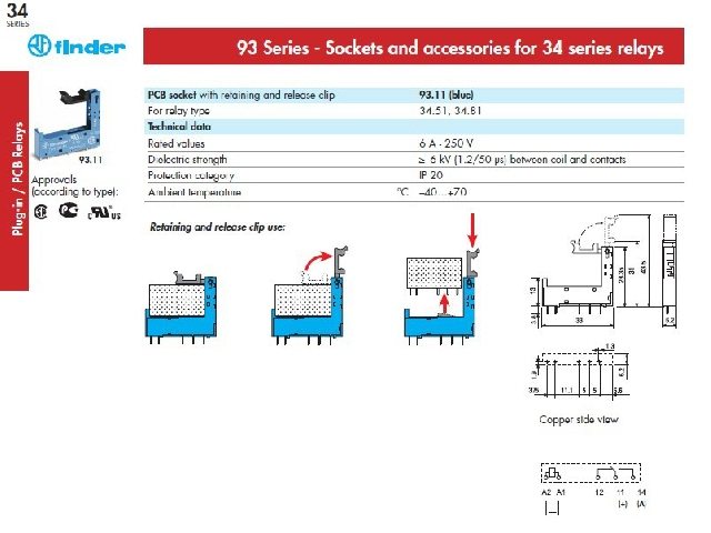 Support de relais RELAY-F-9311