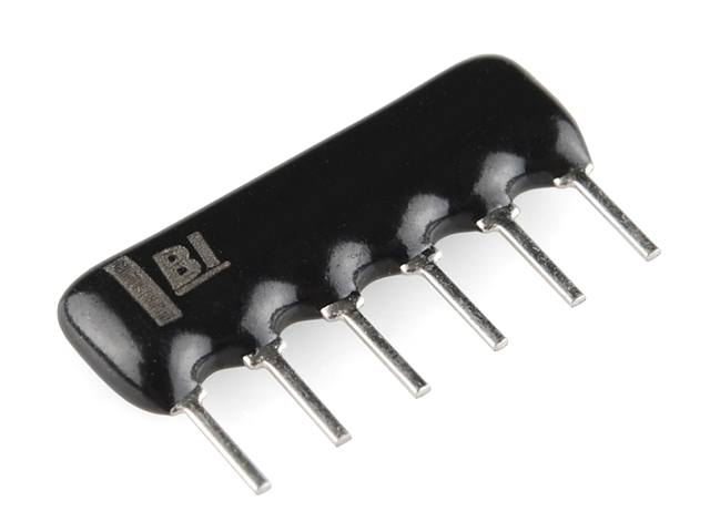 Réseau de résistances X5 3K3 RES-X5-3K3