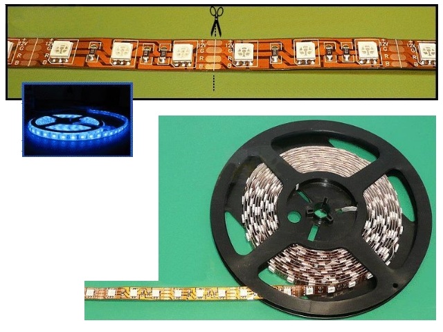 Flexible LEDs bleues RIBBON-B001N5