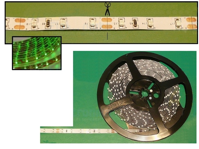 Flexible LEDs vertes RIBBON-G001N
